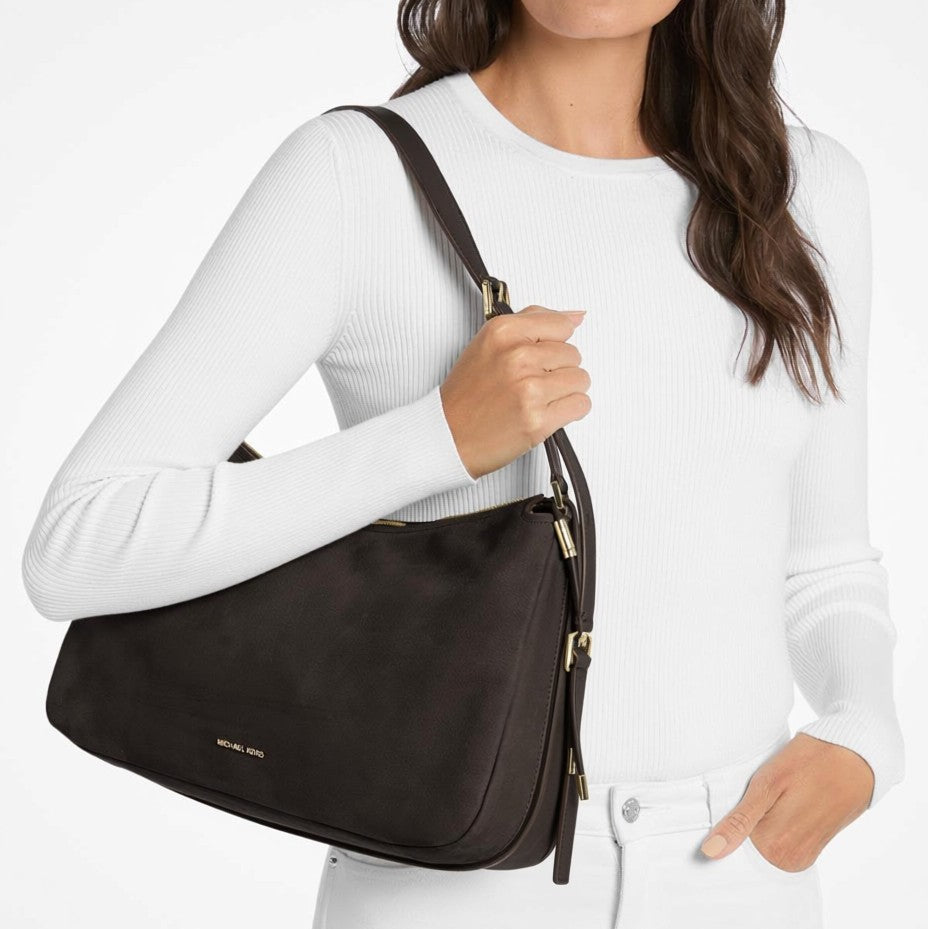 MK Nolita Medium Nobuck Convertible Shoulder Bag