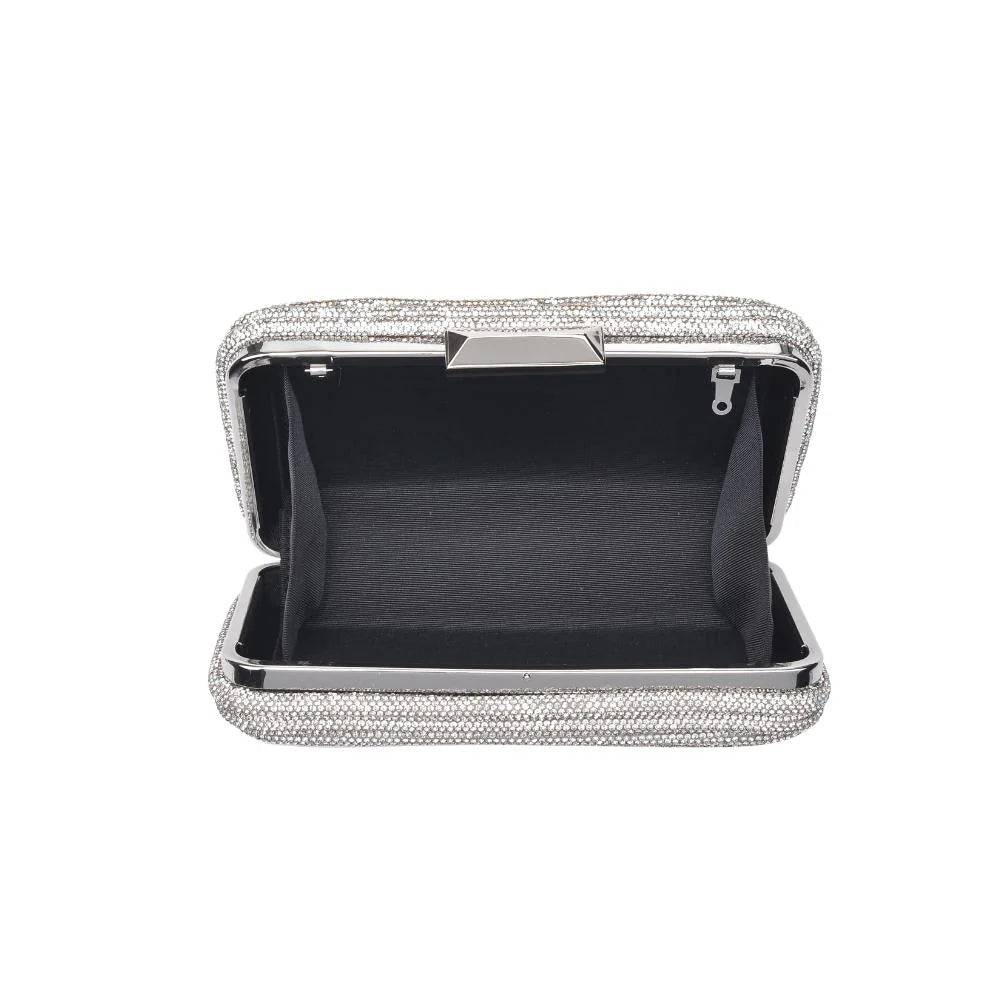 AQUA Shireen Rhinestone Clutch