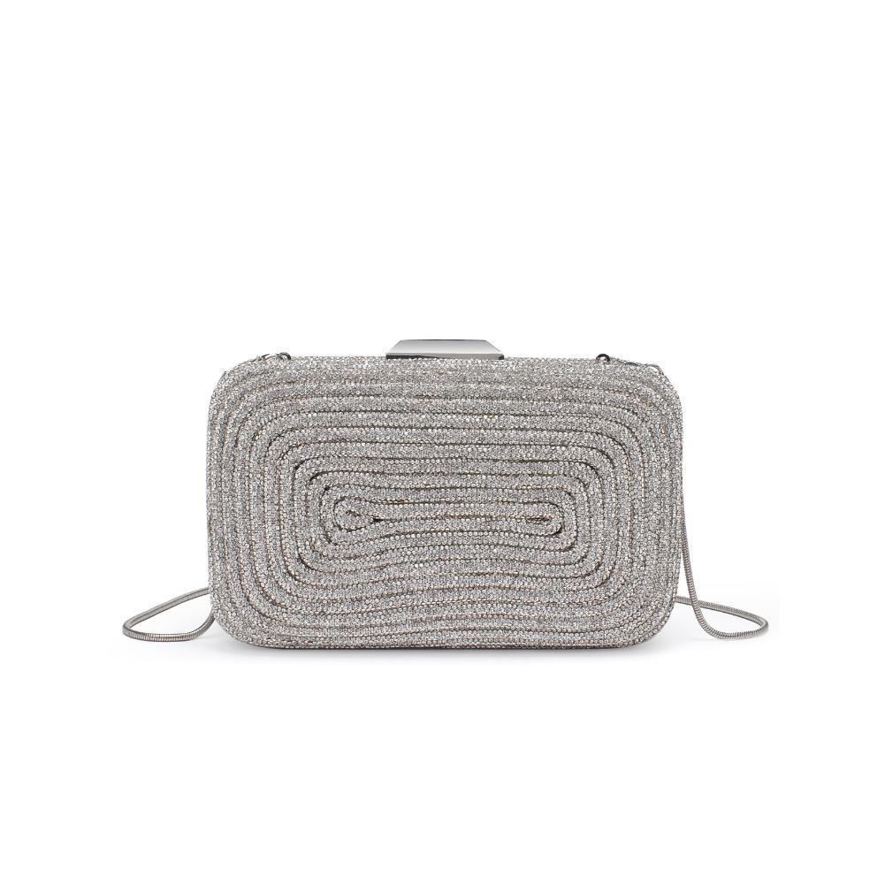 AQUA Shireen Rhinestone Clutch