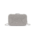 AQUA Shireen Rhinestone Clutch