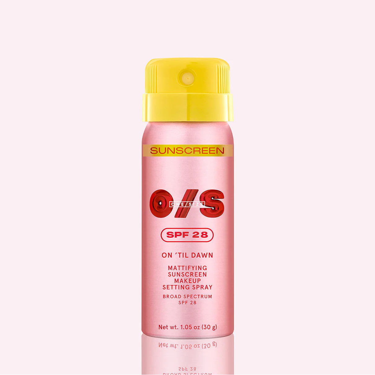 One Size On ‘Til Mattifying Sunscreen Makeup Setting Spray SPF 28