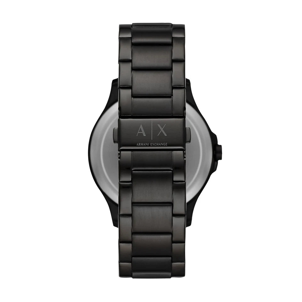 Armani Exchange Watch Stainless Steel, Color Black/Gold