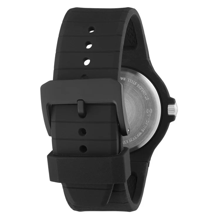 Diesel Streamline Three-Hand Black Silicone Men's Watch